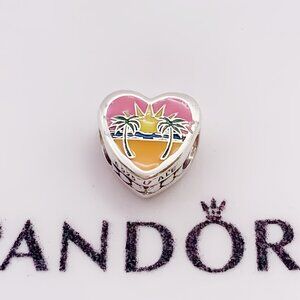 Pandora Florida Beach Travel Heart Charm